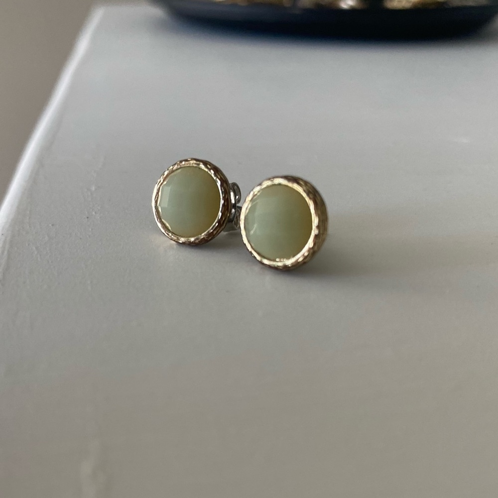 Lime Stud Earrings